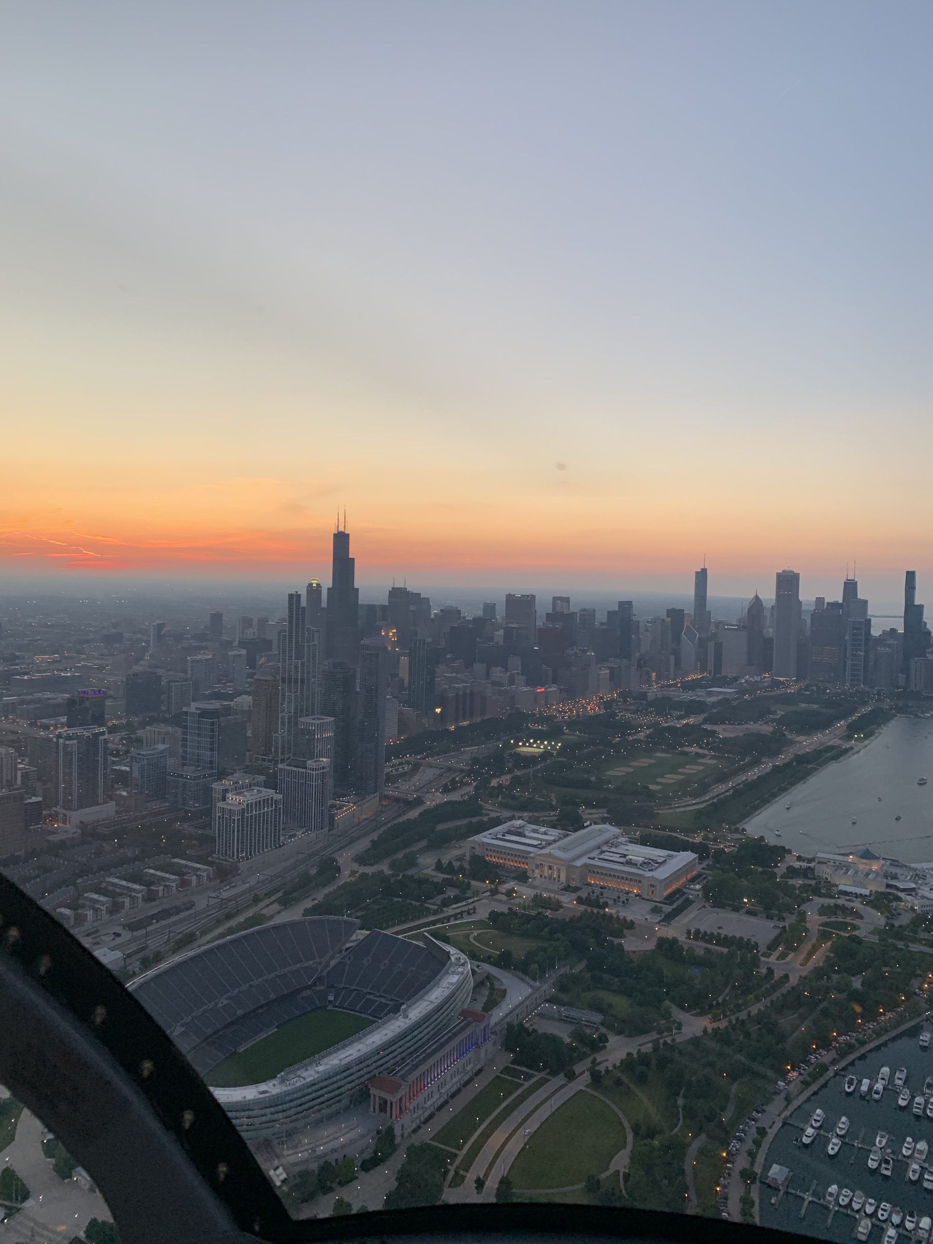 helicopter sunset tour chicago